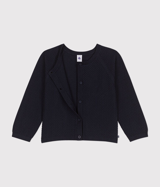 Girls' Cotton Cardigan SMOKING blue