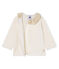 Baby Girls' Wool/Cotton Knit Cardigan MARSHMALLOW white
