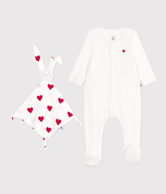 Newborn baby gift set in velvet variante 1