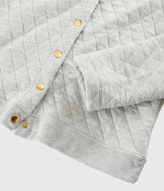 Women's tube knit cardigan BELUGA CHINE grey