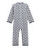 Boys' Fleece Jumpsuit SUBWAY grey/LOGO blue
