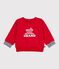 Babies' patterned cotton sweatshirt POMPEI red