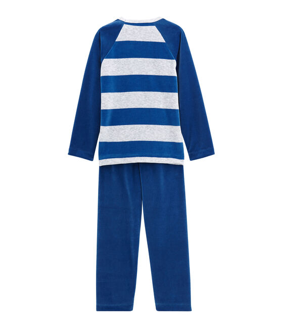 Little boy's pyjamas LIMOGES blue/POUSSIERE grey