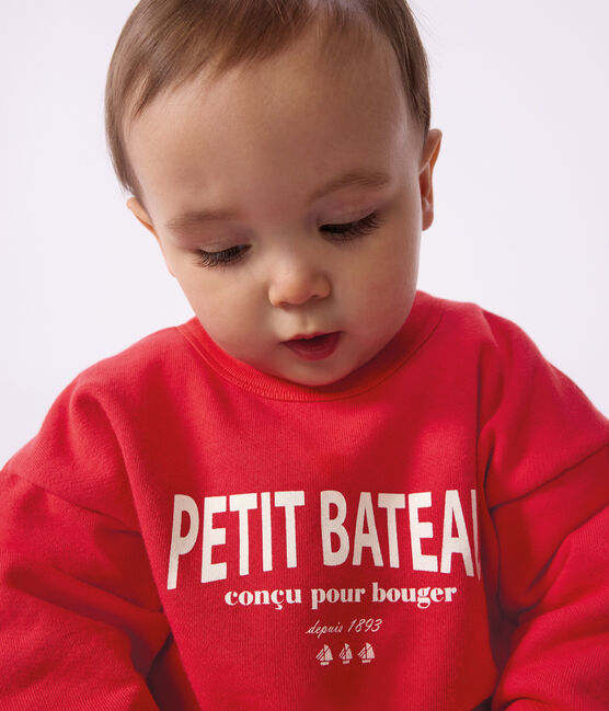 Babies' patterned cotton sweatshirt POMPIER