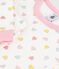 Children's snug-fitting printed cotton pyjamas white/multicolor