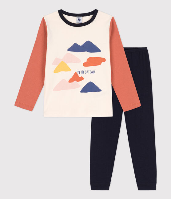 Unisex Cotton Pyjamas SMOKING blue/MULTICO white