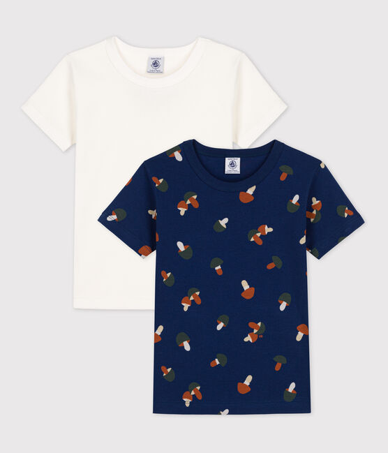 Unisex Mushroom Print Short-Sleeved Cotton T-shirts - 2-Pack variante 1