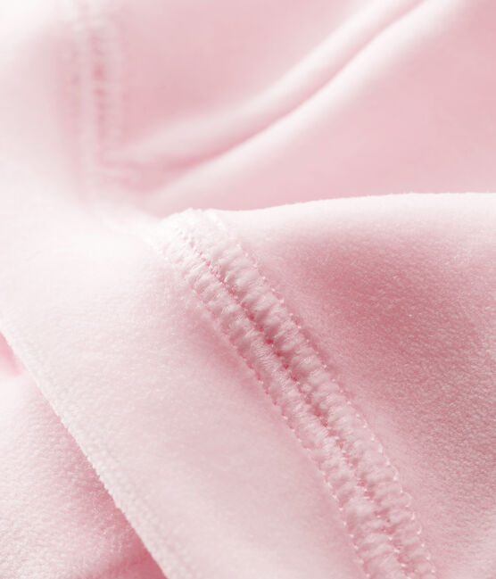 Unisex newborn baby velour bonnet VIENNE pink