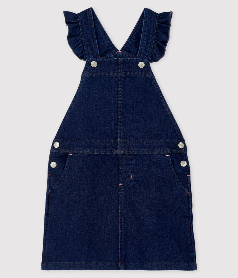Girls' Denim Dungaree Dress blue