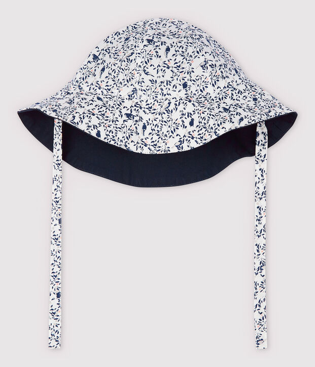 Baby Girls' Reversible Floppy Sun Hat blue/multicolor