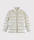 Girls' velvet puffer jacket