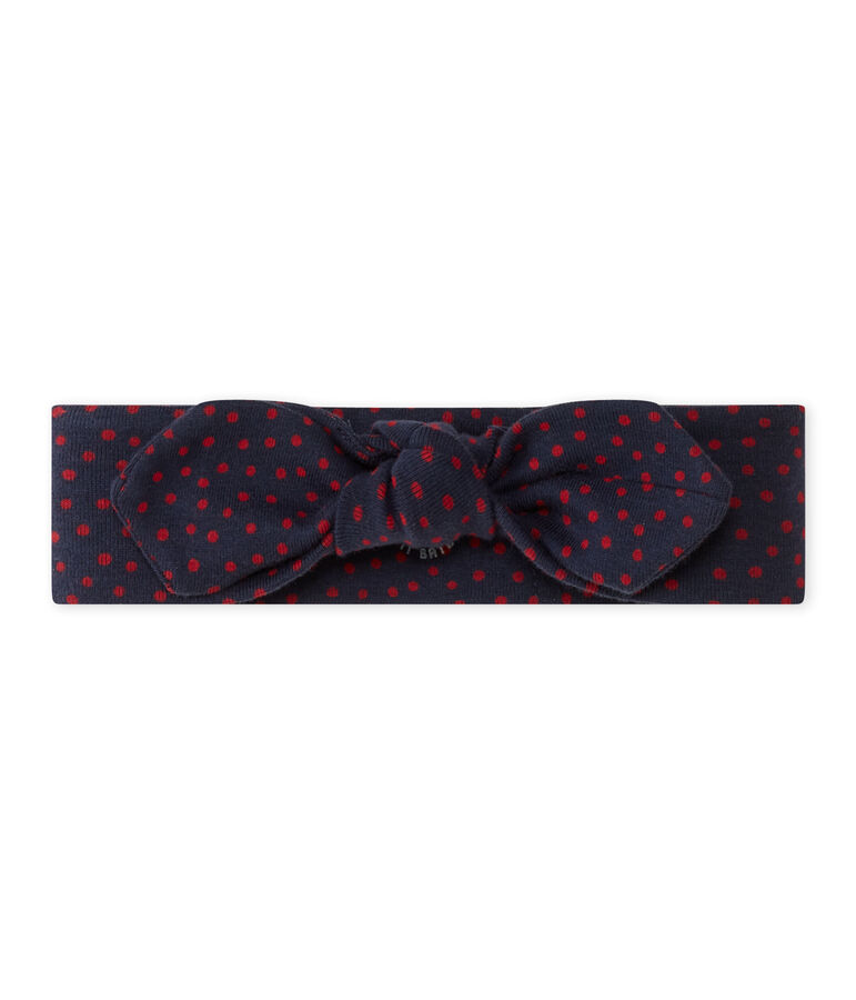 Girl's headband with bow SMOKING blue/TERKUIT red
