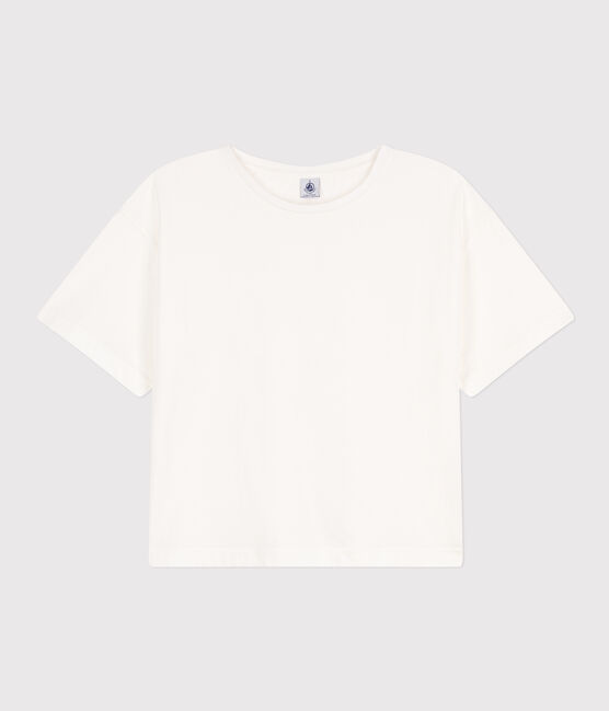 Women's Boxy Cotton T-Shirt MARSHMALLOW white