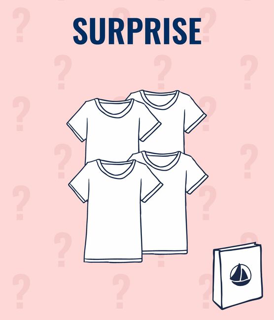 Girls' surprise set of short-sleeved T-shirts - 4-pack variante 1