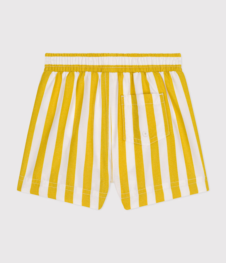 Babies' Swim Shorts white/yellow