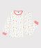 Children's star print cotton pyjamas MARSHMALLOW white/MULTICO white
