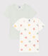 Girls' Heart Short-Sleeved Cotton T-Shirts - 2-Pack