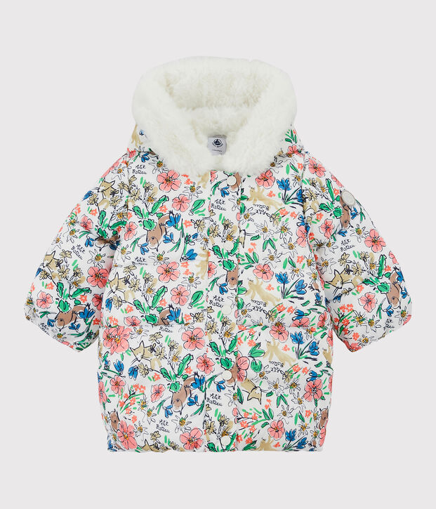 Babies' Quilted Jacket white/multicolor