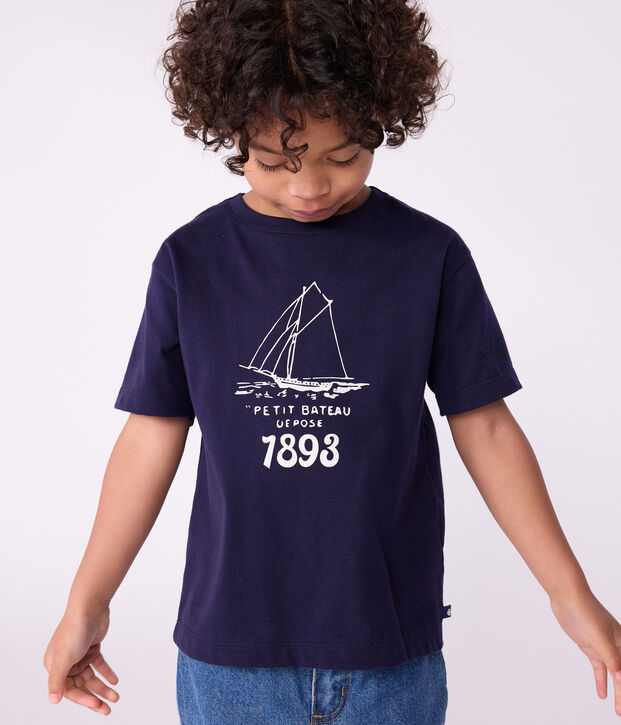 Children's short-sleeved printed T-shirt SOIR