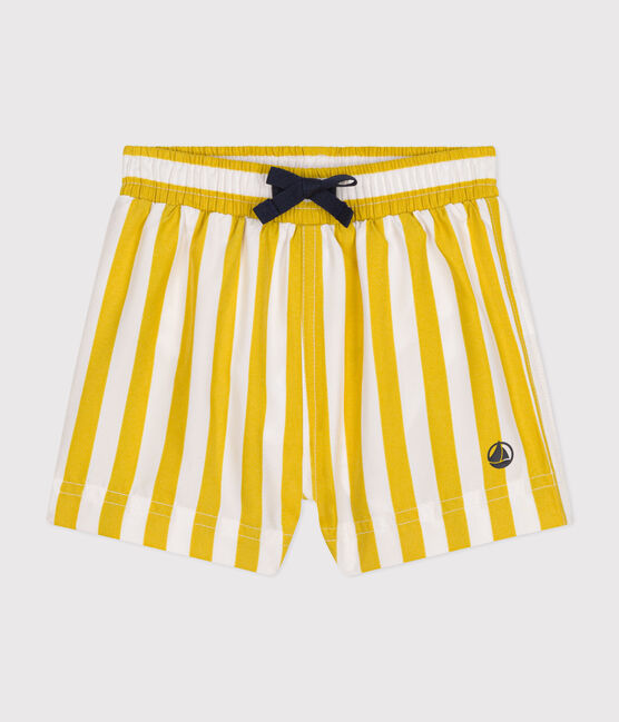 Babies' Swim Shorts MARSHMALLOW yellow/NECTAR