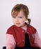Two-tone cotton baby teddy pink/pink