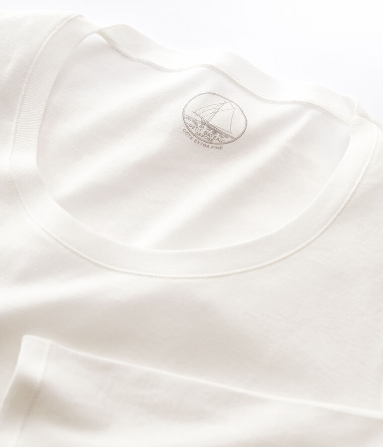 Women's Fine Rib Knit T-Shirt white