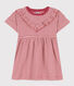 Girls' Striped Slub Jersey Dress