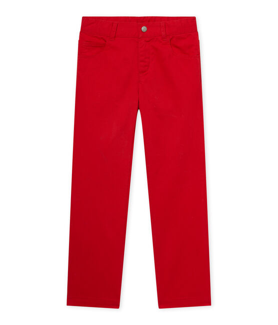 Boy's gabardine pants FROUFROU red