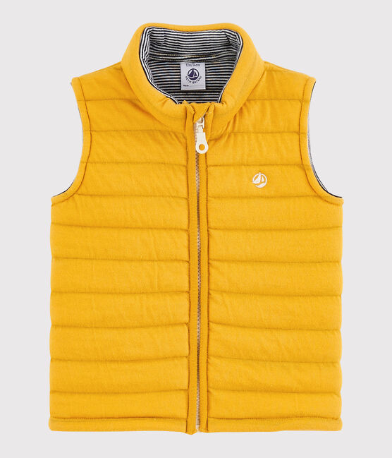 Baby boy's sleeveless jacket BOUDOR yellow