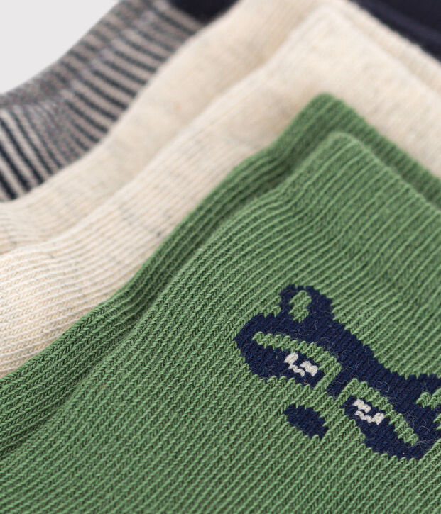 Babies' raccoon design cotton socks - 3-Pack multicolor