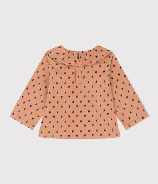 Babies' Long-Sleeved Velour Blouse SIENNA /MULTICO