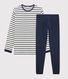 Boys' Cotton Pyjamas with Sailor Stripes