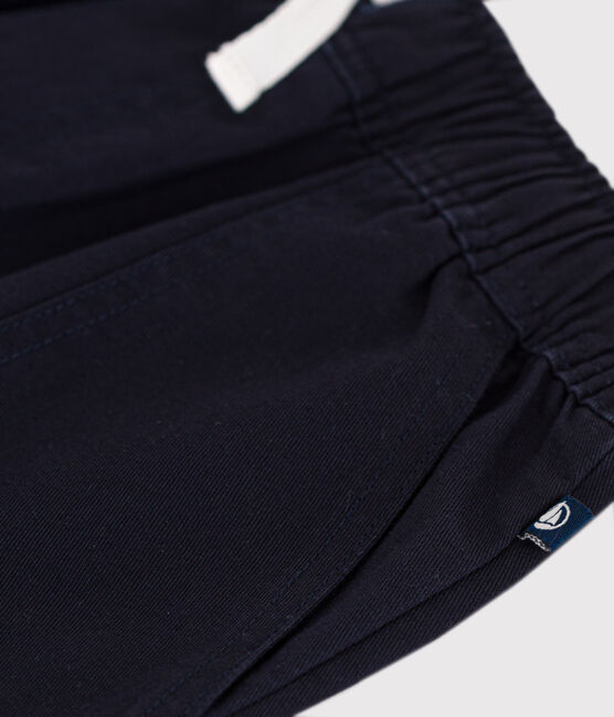 Children's Cotton and Linen Twill Shorts SMOKING blue