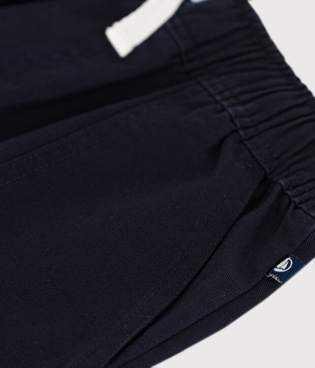 Children's Cotton and Linen Twill Shorts SMOKING