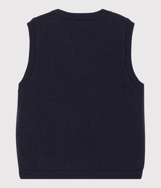 Babies' Wool/Cotton Jumper SMOKING blue