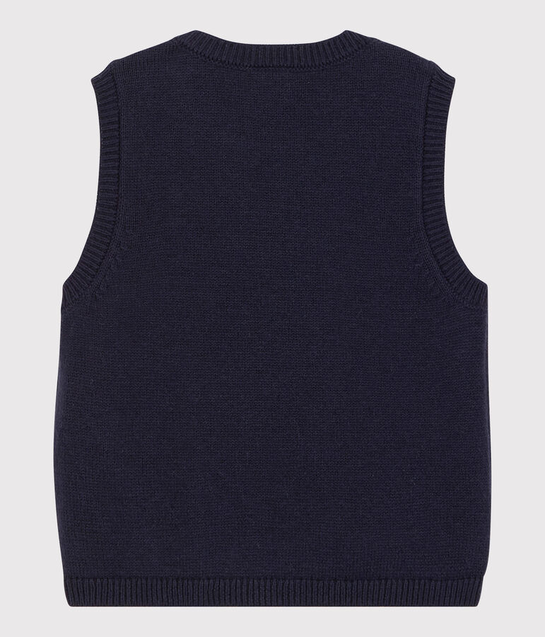 Babies' Wool/Cotton Jumper blue