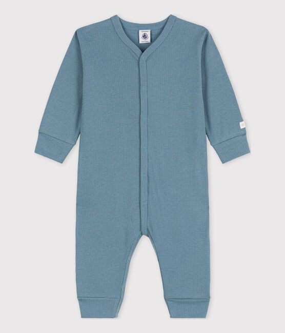 Babies' Footless Cotton and Lyocell Sleepsuit ROVER blue