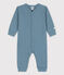 Babies' Footless Cotton and Lyocell Sleepsuit ROVER blue