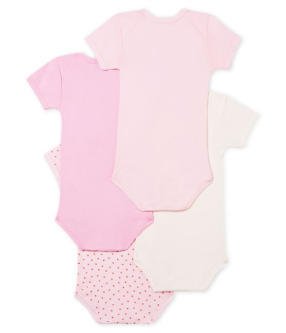 Baby Girls' Short-Sleeved Bodysuit - Set of 4 variante 1