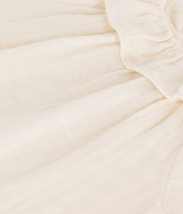 Girls' Cotton Gauze Blouse white