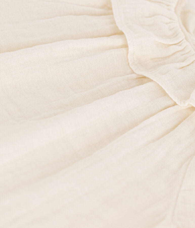 Girls' Cotton Gauze Blouse white