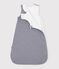 Babies' 2 TOG stripy print cotton sleeping bag blue/white