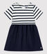 Babies' Organic Thick Jersey and Cotton Gauze Dress