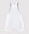 Baby Boys' Fancy Serge Dungaree Shorts ECUME white