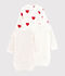 Babies' long-sleeved wrapover red heart pattern bodysuits - 3-Pack multicolor