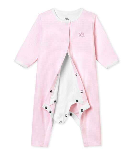 The Bodyjama baby mixed VIENNE pink/ECUME white