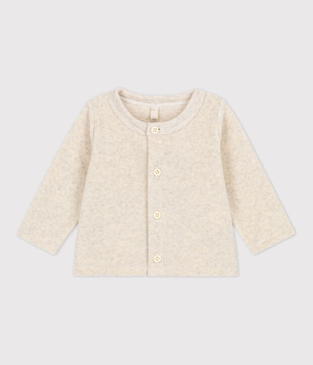 Cotton Velour Cardigan MONTELIMAR CHINE