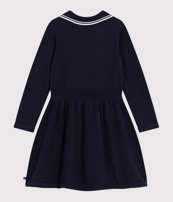 Children's long-sleeved cotton dress SMOKING blue