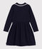 Children's long-sleeved cotton dress SMOKING blue