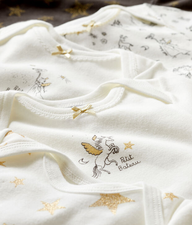 Baby Girls' Long-Sleeved Bodysuit - 5-Piece Set multicolor